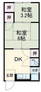 稲生町貸家【1階】の間取り