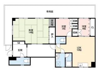 大森マンション【1階】の間取り