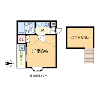 パレス清澄【2階】の間取り