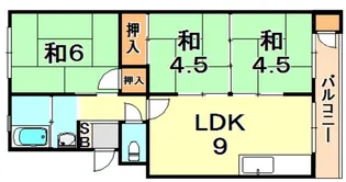 垂水農住7号棟【2階】の間取り