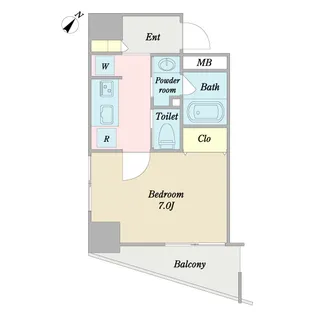 ハナモパレス代々木【6階】の間取り