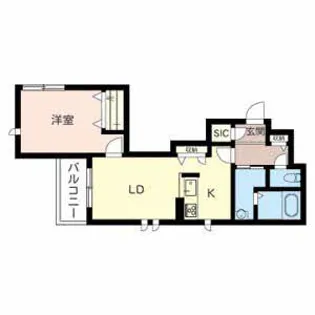 プレミアス三左衛門【2階】の間取り