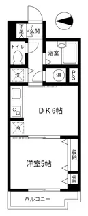 ライオンズマンションフェリス三田【6階】の間取り