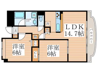 グリーン・メルベーユ【4階】の間取り