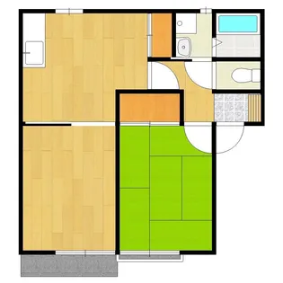 コーポ杉原 B【2階】の間取り