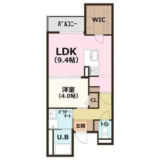 ぱ~くたうんルナ名古屋【3階】の間取り