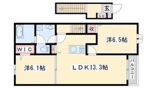 プリムローズ【2階】の間取り