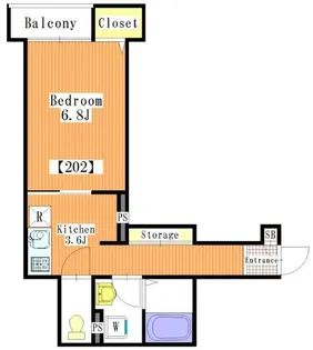 プラザ雑司が谷【2階】の間取り