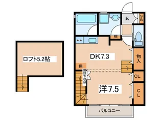 プラージュ【2階】の間取り