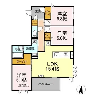 フォーティスMGH【2階】の間取り