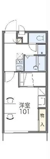 レオパレスパサニア【2階】の間取り