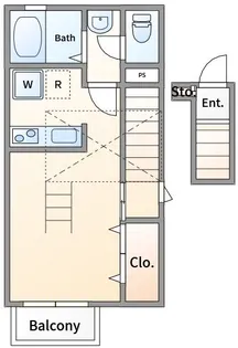 コスモスタンザ【2階】の間取り
