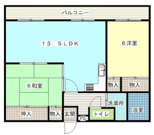 グランディール光町【4階】の間取り