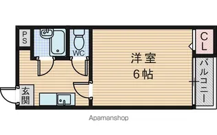 サンクス東三国【7階】の間取り