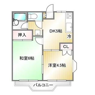 エランドールB【1階】の間取り
