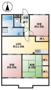 フランソレイユ【3階】の間取り