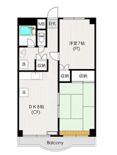 たちばなマンション【3階】の間取り