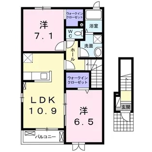 Greeting 華【2階】の間取り