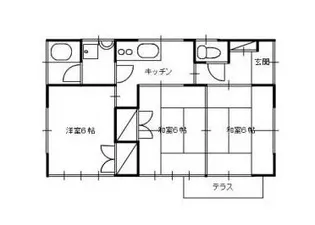 エステート田中【1階】の間取り