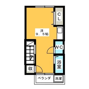 フラワー紫【2階】の間取り