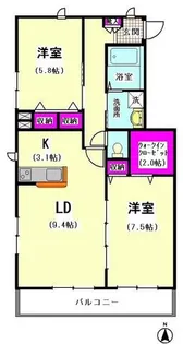 フラットフォレストIII【2階】の間取り