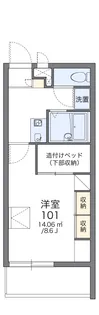レオパレスグレイス【2階】の間取り