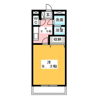 ハッピーヒルズ【1階】の間取り
