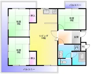 ミラーハイツタバタ【2階】の間取り