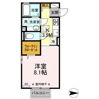 クラージュ【1階】の間取り