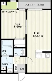 SKリデンテ野毛平II【1階】の間取り