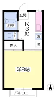 ホワイトハイツ【1階】の間取り