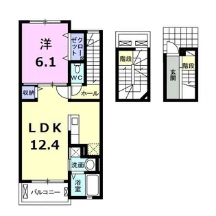 サンリット王禅【3階】の間取り