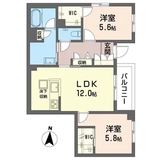 マーリエ【1階】の間取り