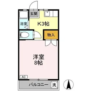 コーポ新川【1階】の間取り