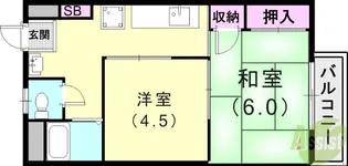 中野ハイツ【1階】の間取り