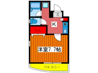 フラット ワン【3階】の間取り