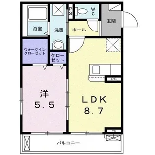 アンソレイエ町屋【3階】の間取り