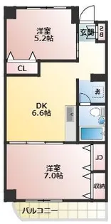 仙台坂アルカディア【4階】の間取り