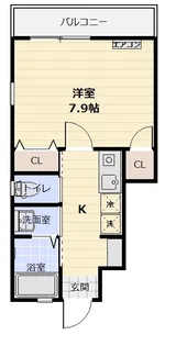 エクリュ空港入口【1階】の間取り