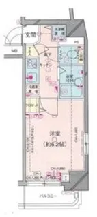 菱和パレス高輪タワー【9階】の間取り
