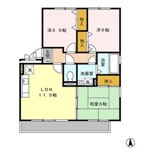 パルティール・ハイツ II【3階】の間取り