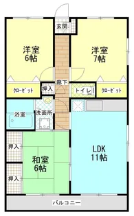 カルディア中嶋【4階】の間取り