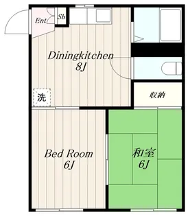 フォーブル谷上B棟【2階】の間取り