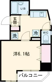 ヴェルト五反田西【1階】の間取り