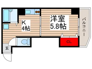 クレール隅田公園【2階】の間取り