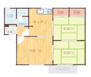 メゾン松波A棟【1階】の間取り