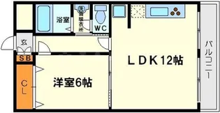 サンフラッツ新大阪本館【7階】の間取り