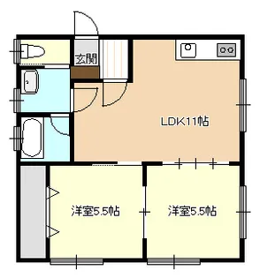 アンダンテII【1階】の間取り
