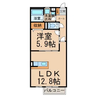 アメージングA・B【2階】の間取り