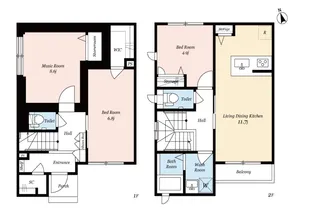 東京都立川市富士見町5【一戸建】の間取り